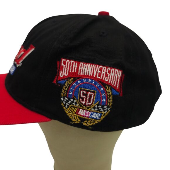NASCAR 50th Anniversary Bud Official Beer Snapback Cap Trucker Baseball Hat - Picture 10 of 15